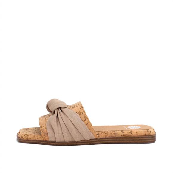 NEW YELLOWBOX women's kimia slide sandal in cork - Picture 2 of 4